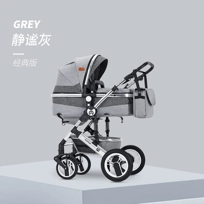 Ulady Luxury 3 in 1 High Landscape Baby Stroller with Car Seat – Newborn Infant Trolley Set