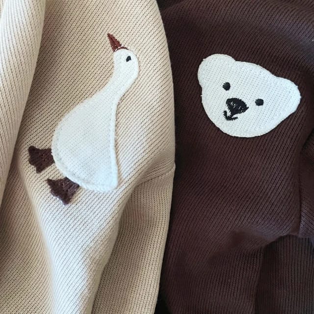 Organic Cotton Baby Clothes Set – Adorable Goose Sweatshirts Tops