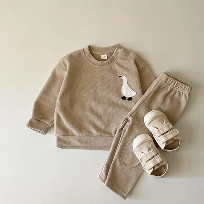 Organic Cotton Baby Clothes Set – Adorable Goose Sweatshirts Tops