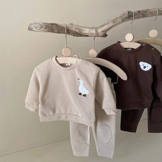 Organic Cotton Baby Clothes Set – Adorable Goose Sweatshirts Tops