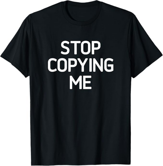 Black Nofs Stop Copying T-shirt