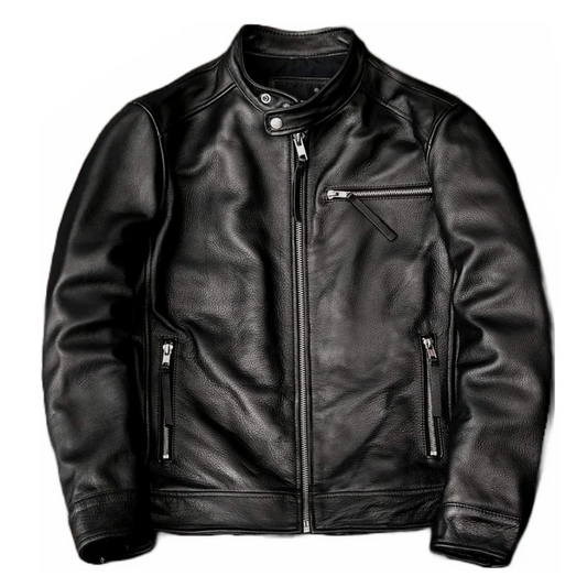 Black Noneofus Leather Jacket